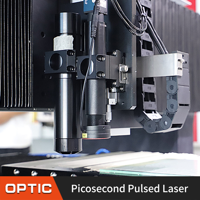Máquina de corte por láser de vidrio para lentes de reloj Nueva máquina de grabado automático CNC con láser de vidrio de picosegundos